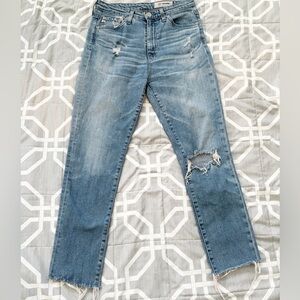AG Adriano Goldschmied The Sophia Distressed Jeans